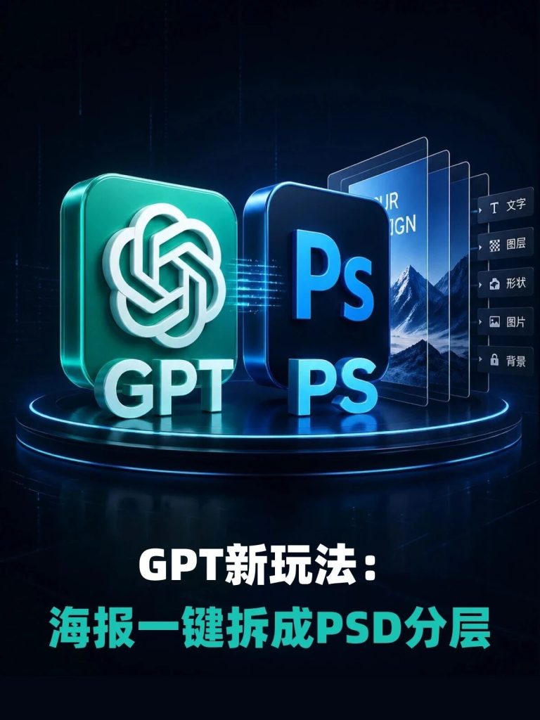 GPT新玩法： 海报一键拆成PSD分层