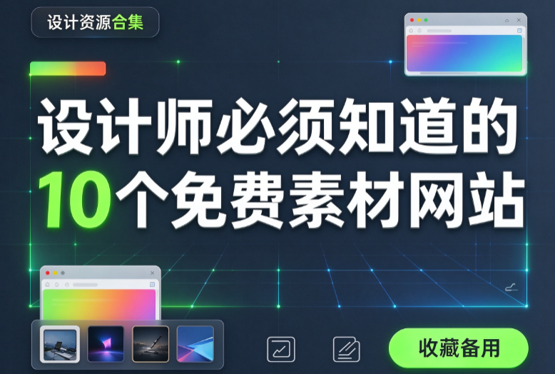 设计师必须知道的10 个免费素材网站